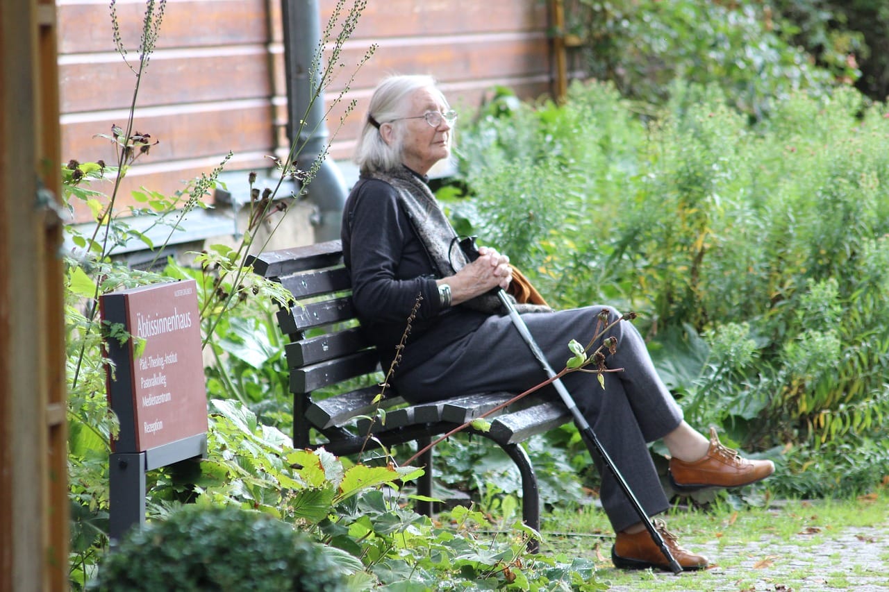 woman, old, granny